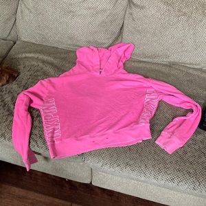 copped pink hoodie